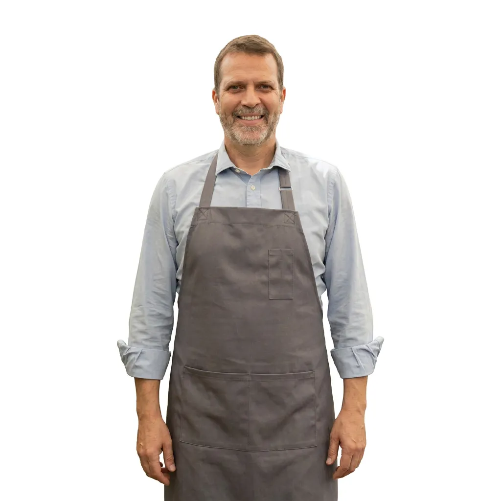 Gardener on a white background.