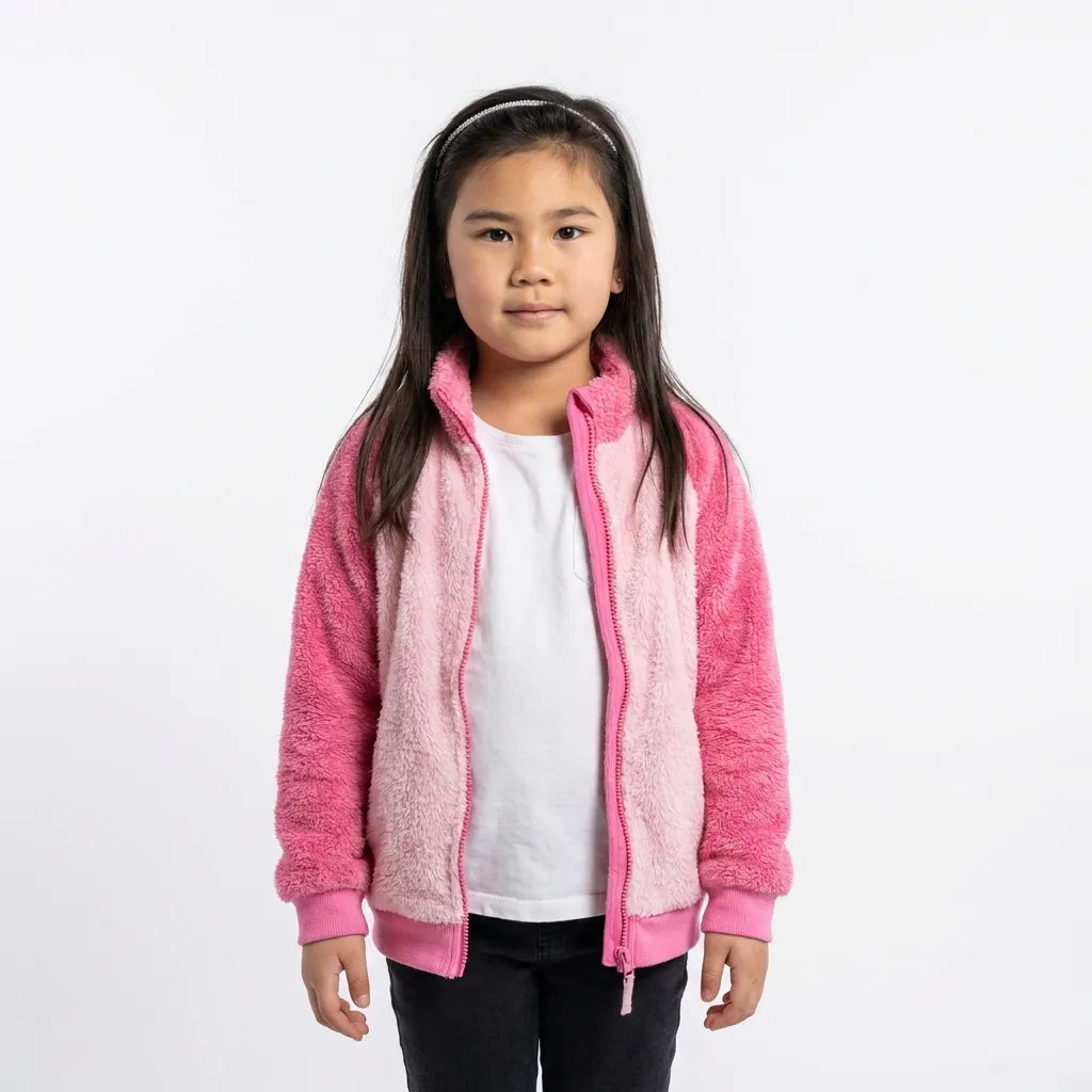 Girl on a white background.